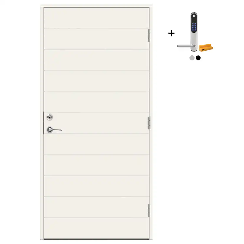 Ytterdør Swedoor Advance-Line Nordic Jokkmokk med Yale Doorman Classic Home